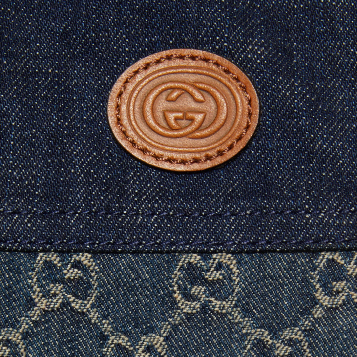 女童蓝色GG Logo牛仔连衣裙