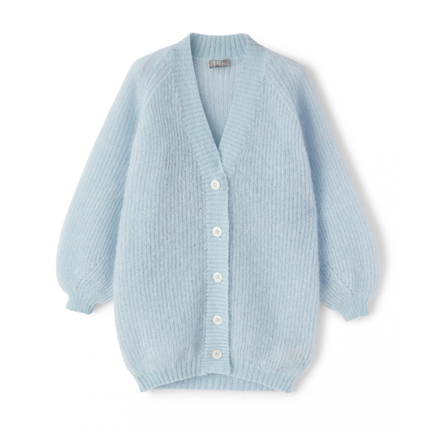 女童浅蓝色马海毛开衫