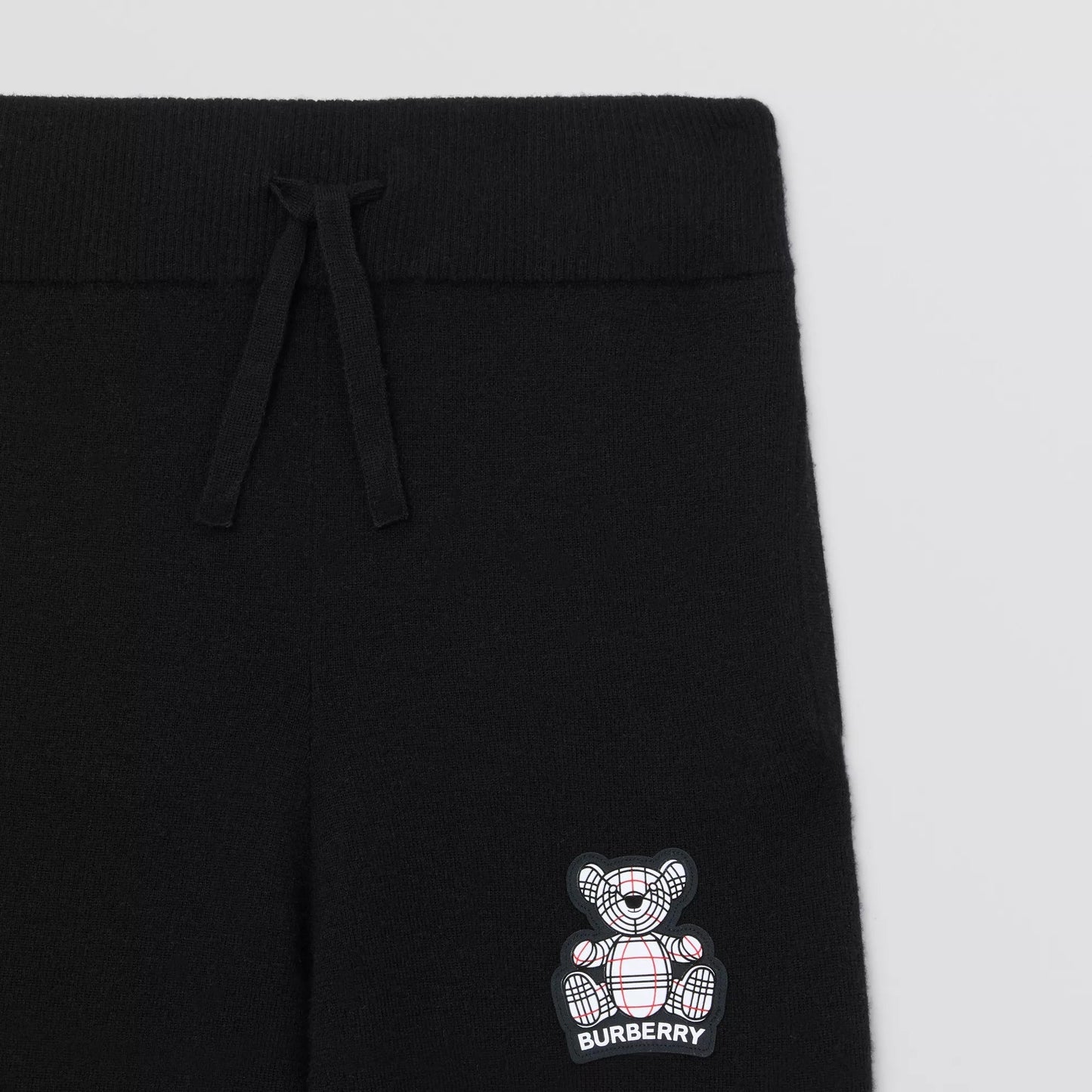 女童黑色羊绒针织长裤