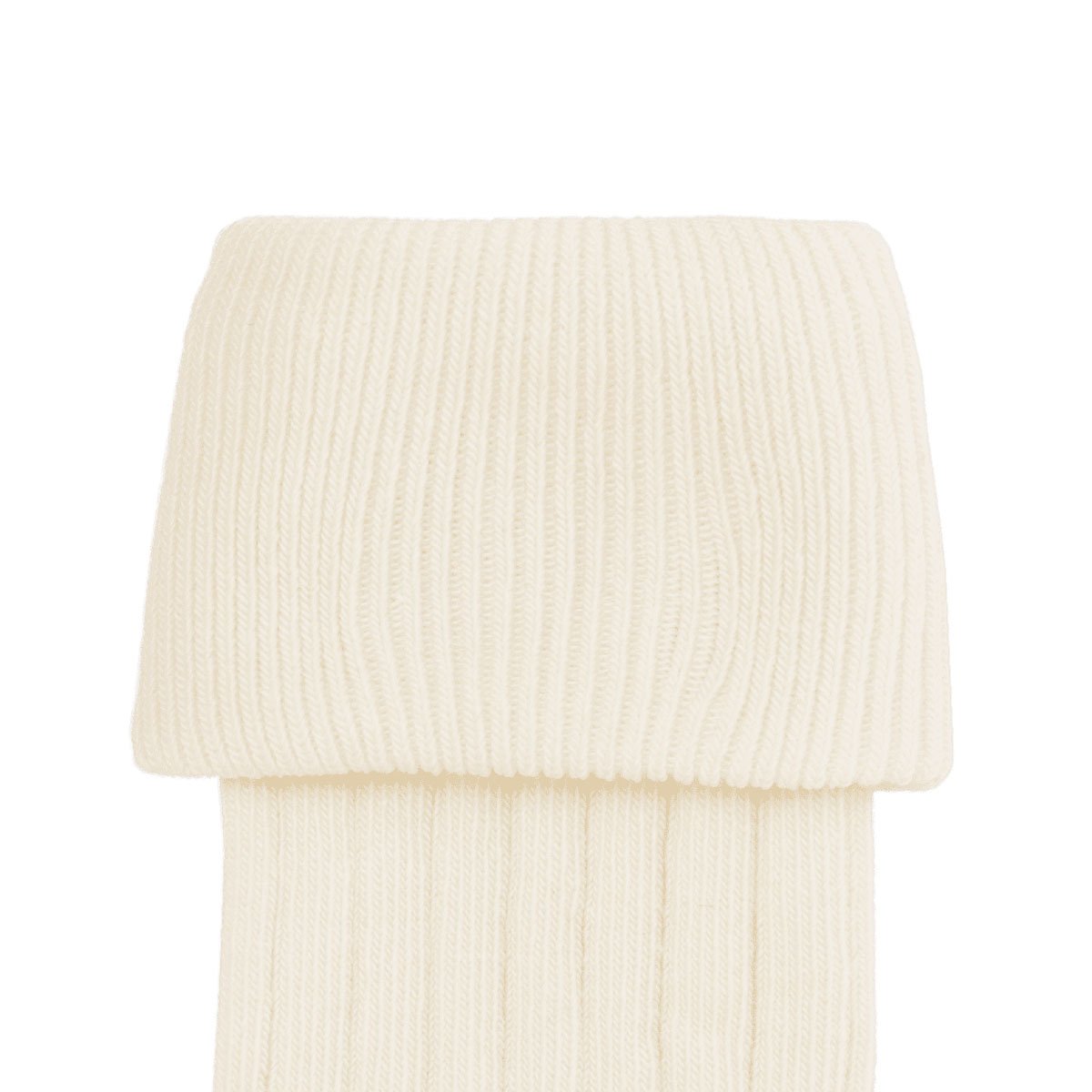 女童白色Logo棉袜