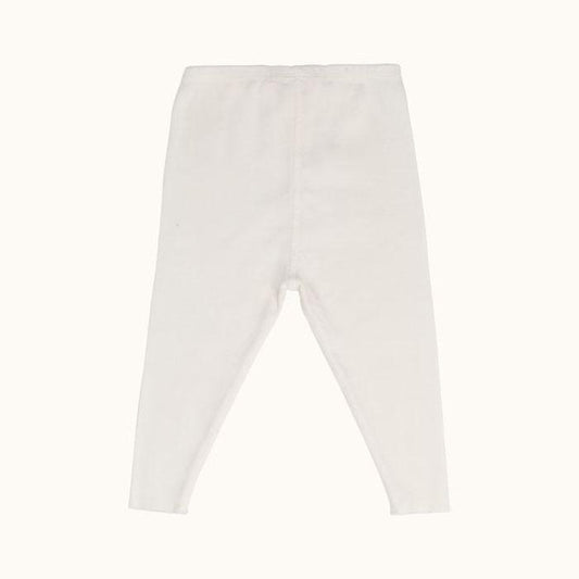 女童白色棉打底裤