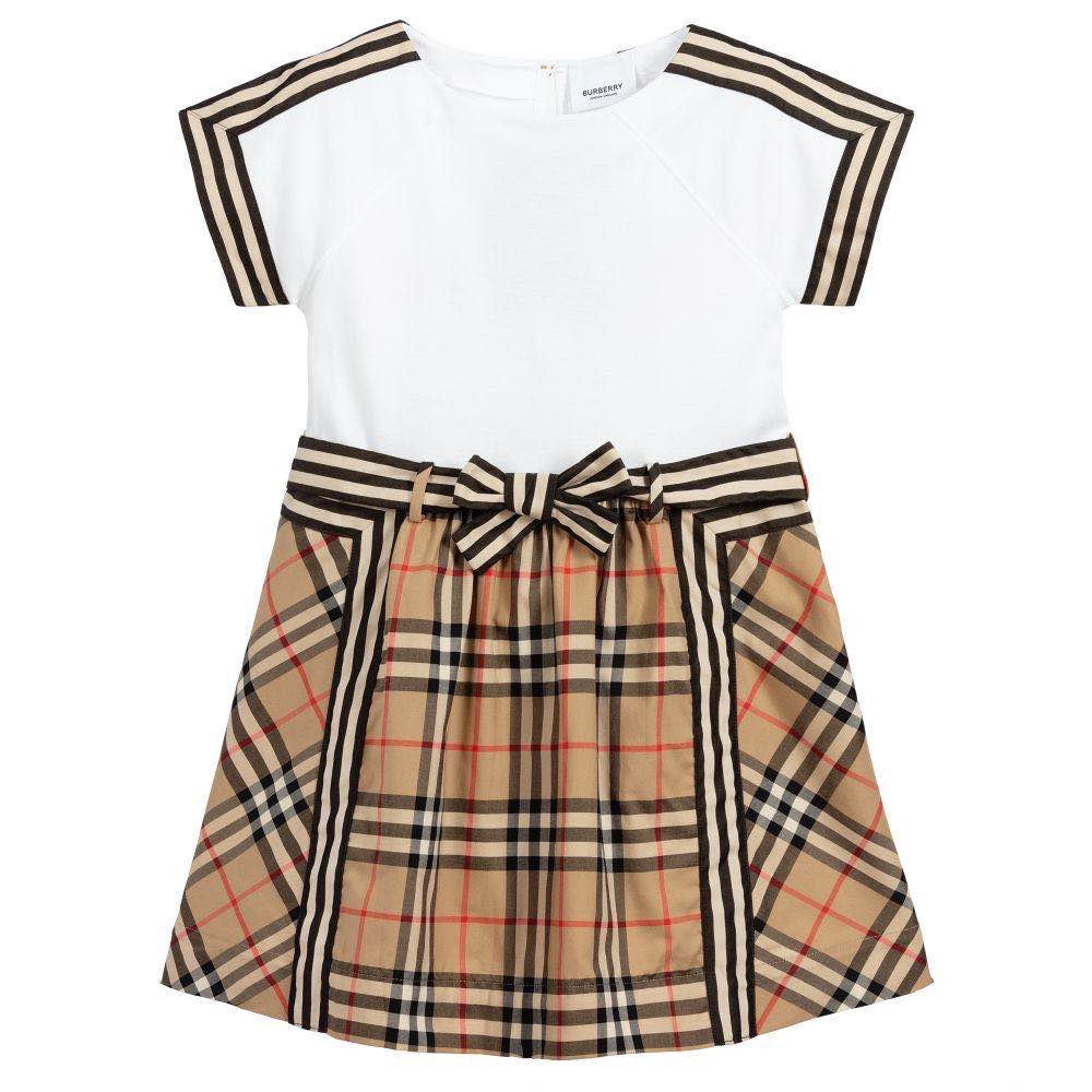 Girls Archive Beige Cotton Dress