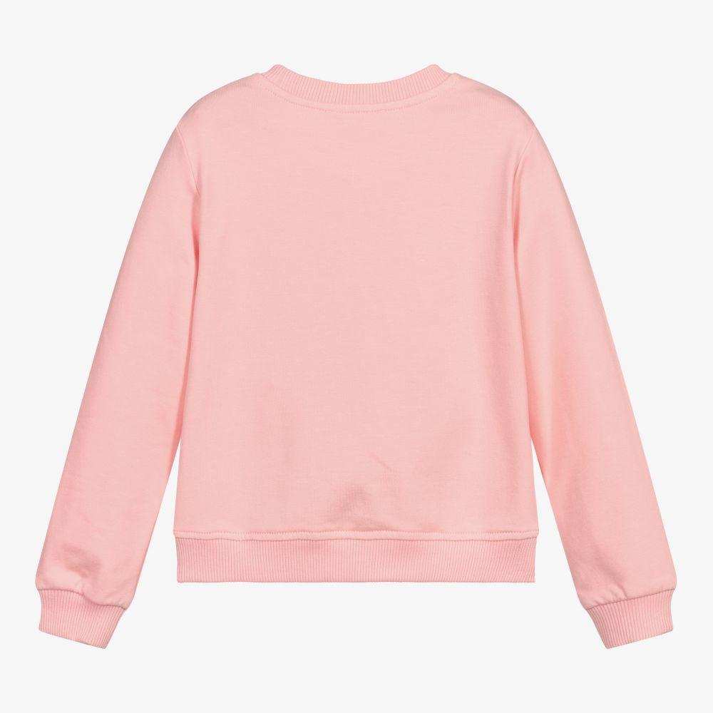 女童粉色Logo棉卫衣