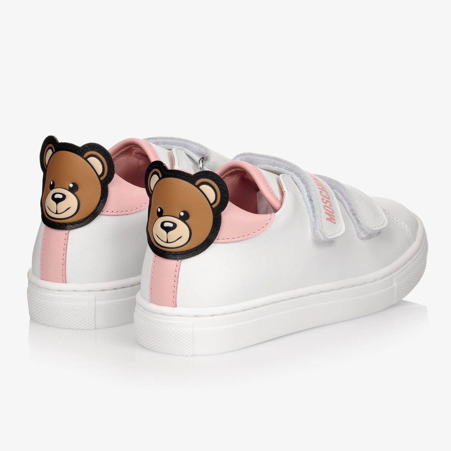 女童白色Logo板鞋