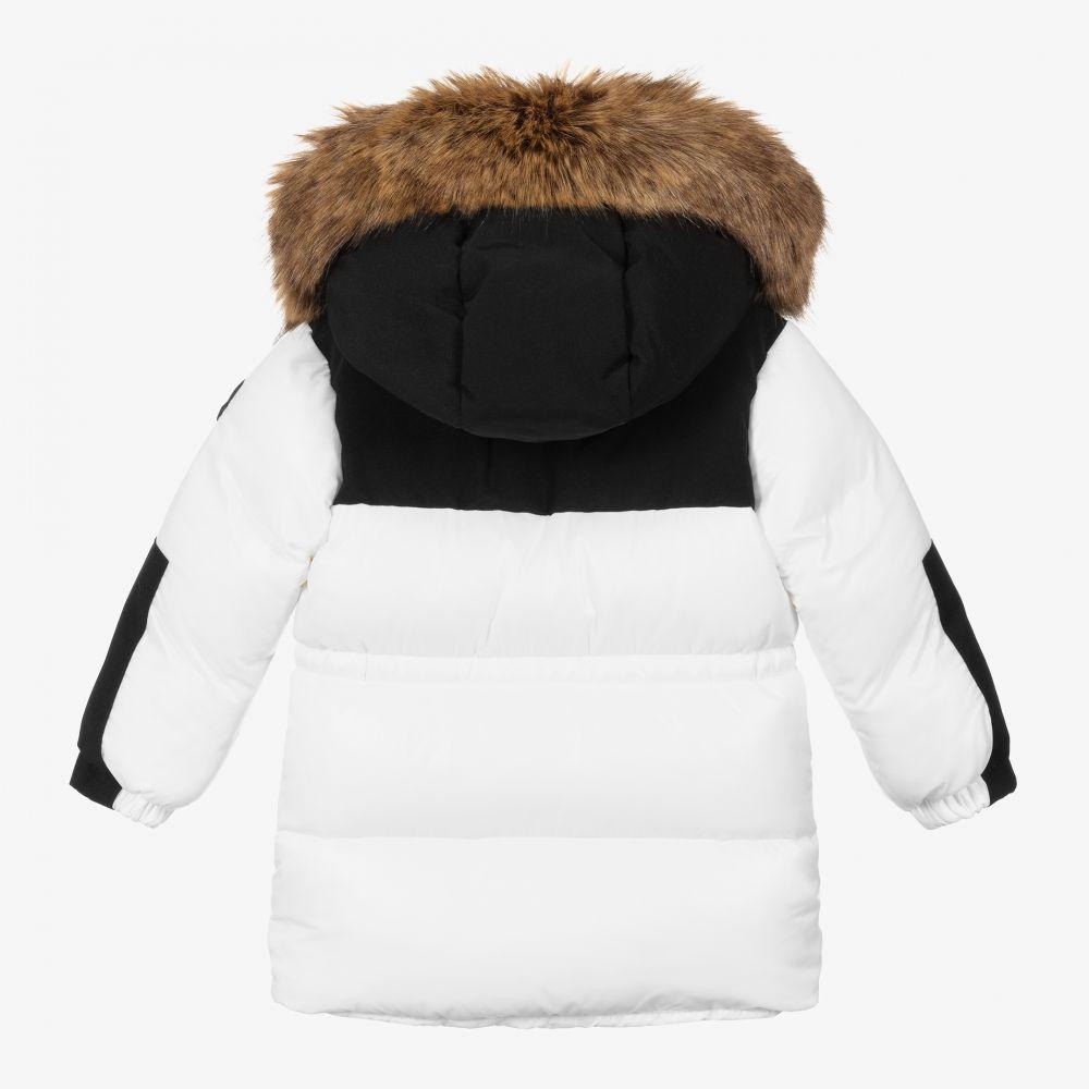 婴儿白色"TUNAY"羽绒服