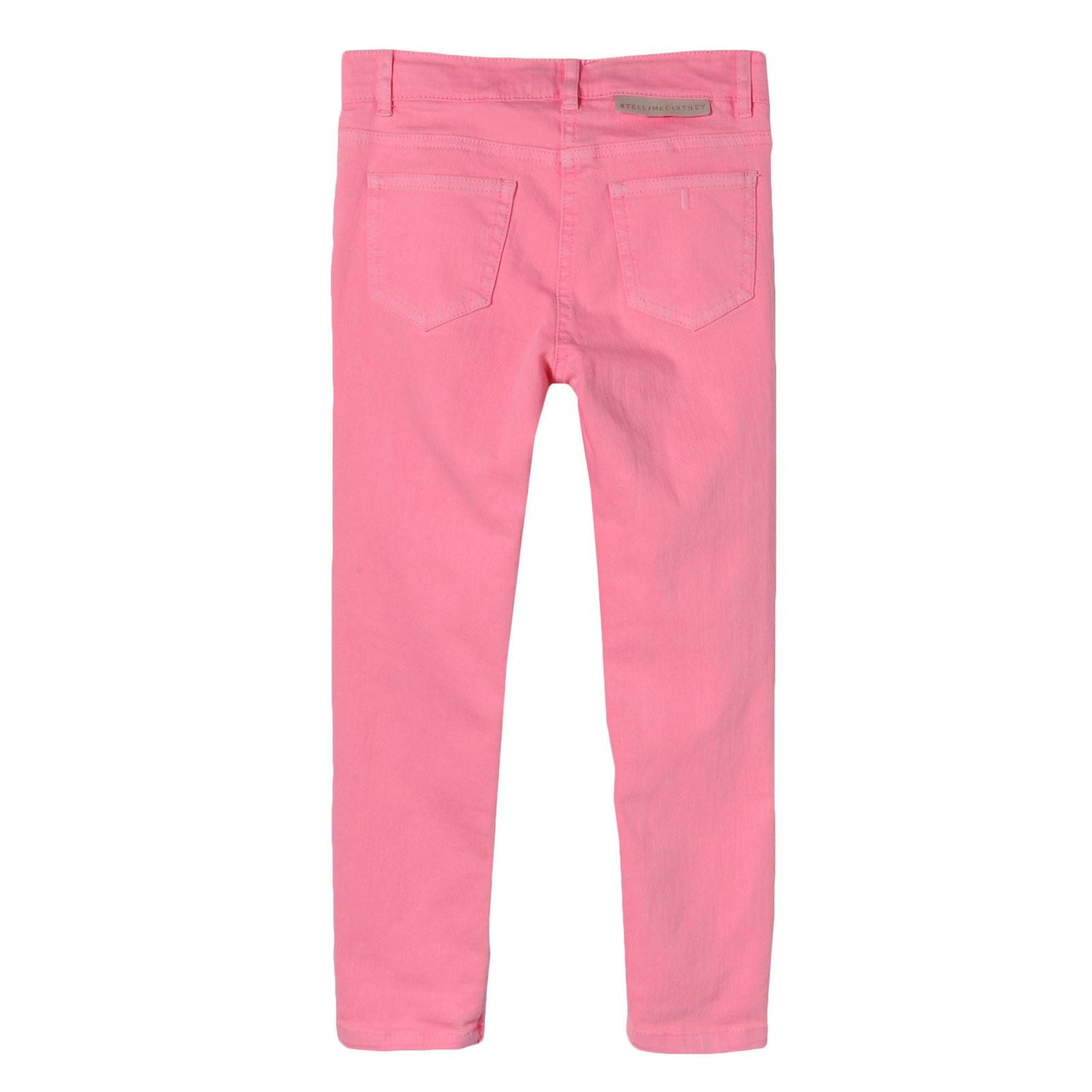 Girls Pink Cotton Jersey Trousers