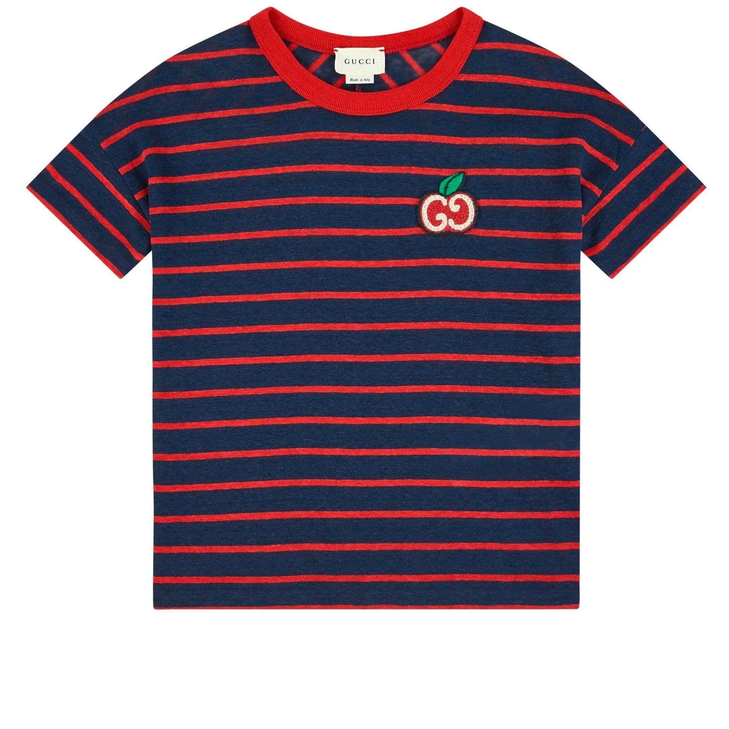 Boys & Girls Navy Stripe Logo T-Shirt