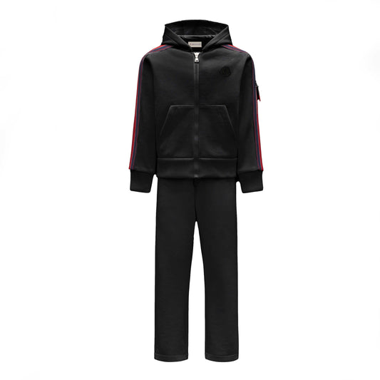 儿童黑色慢跑套装