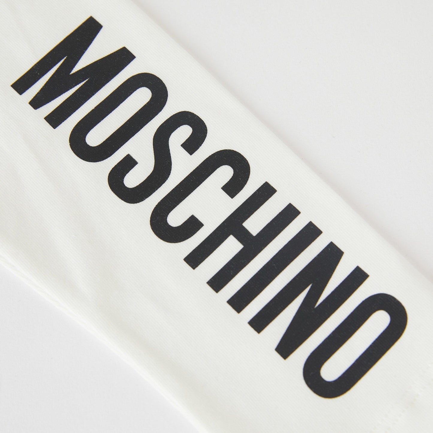 女婴白色Logo棉打底裤