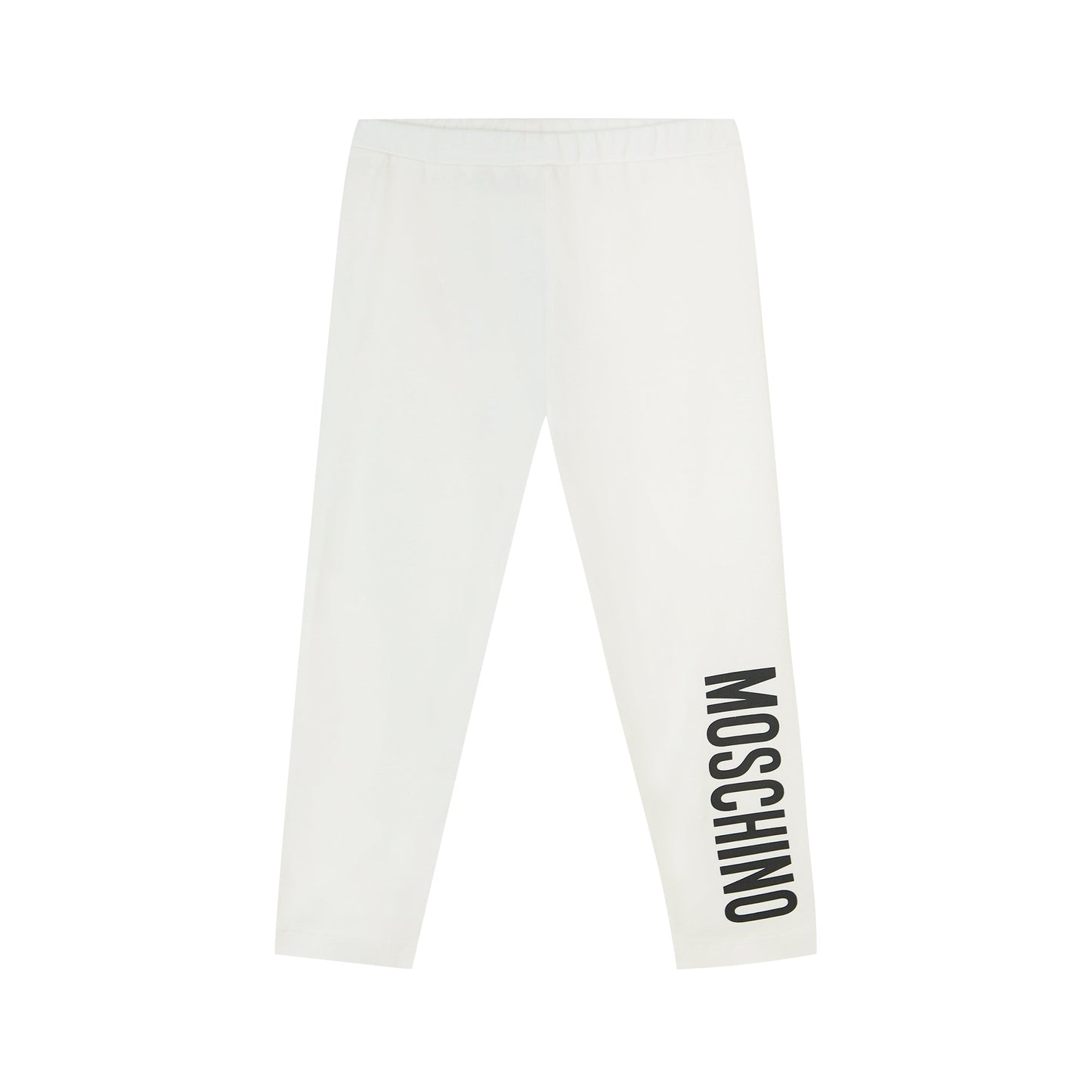 女婴白色Logo棉打底裤