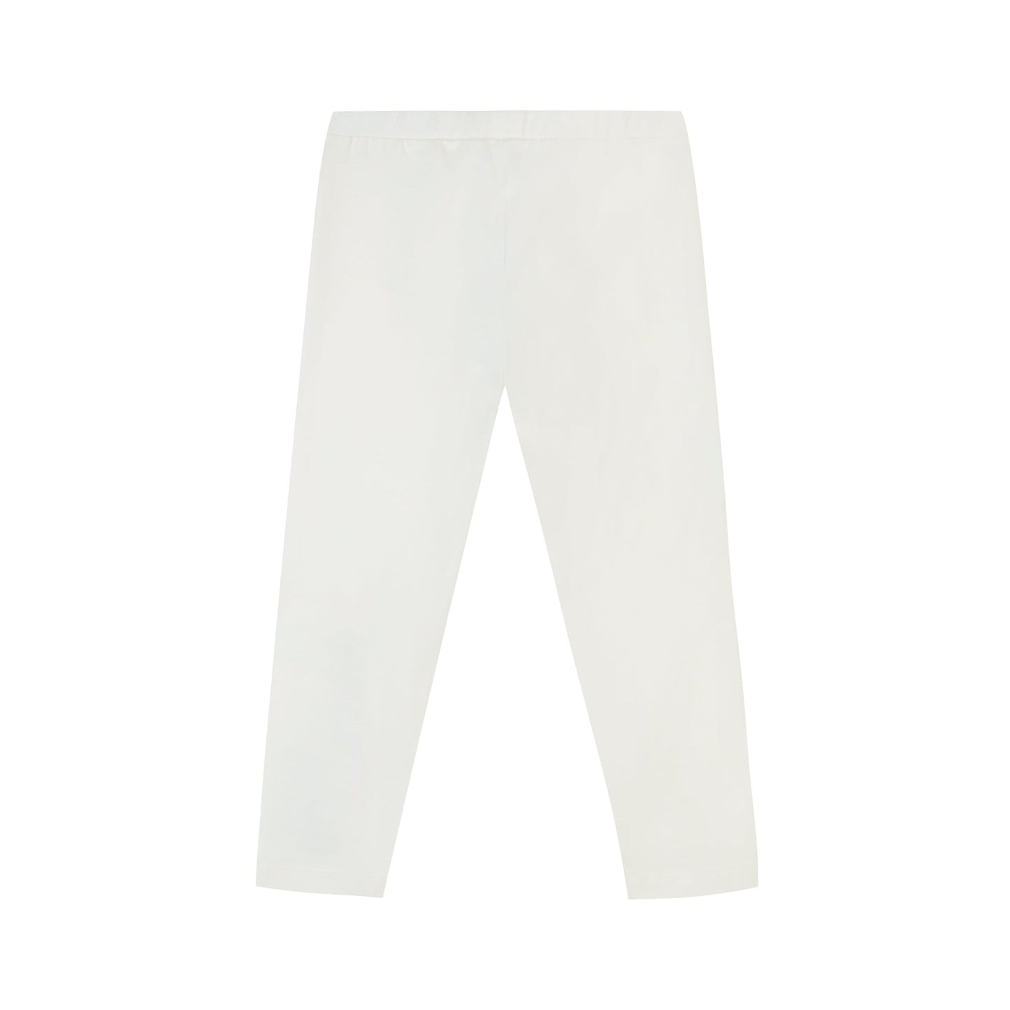 女婴白色Logo棉打底裤