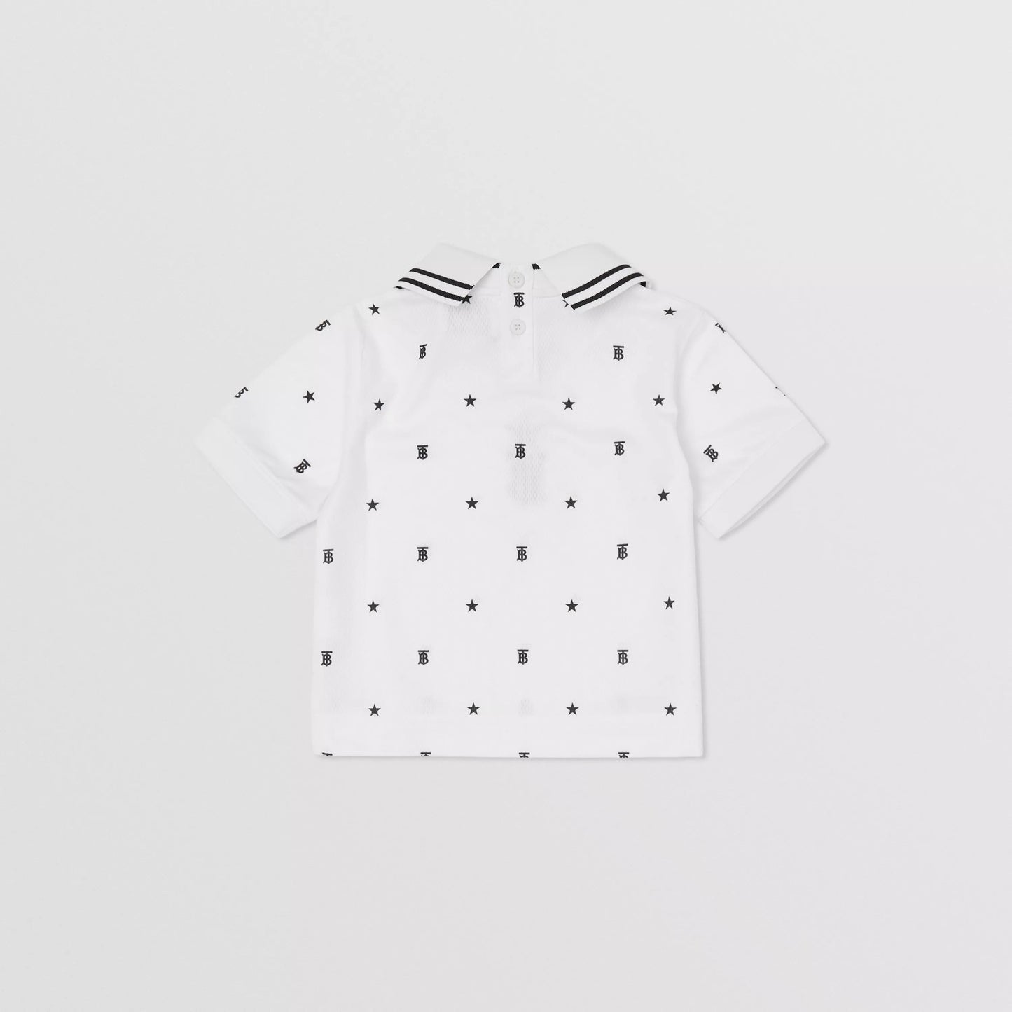Baby Boys White & Black Logo Shirt