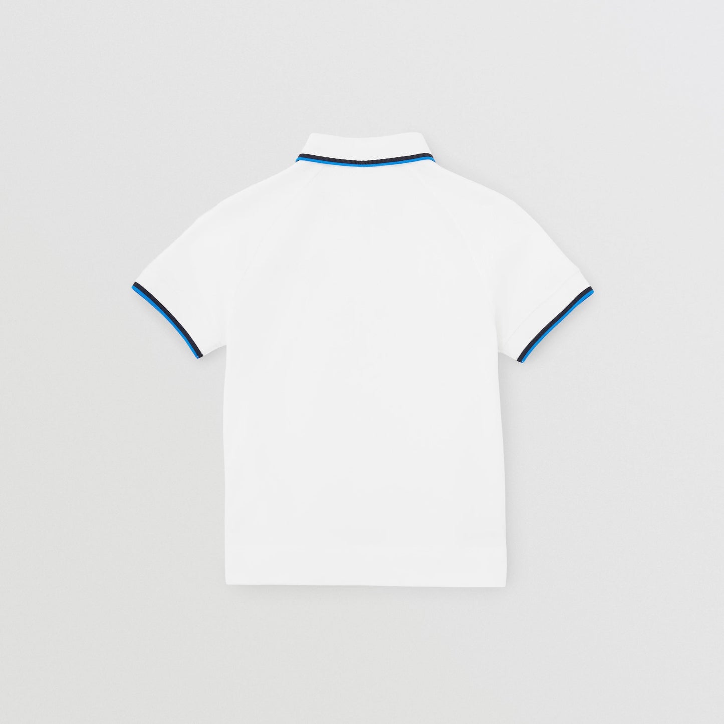 男童白色Logo棉Polo衫