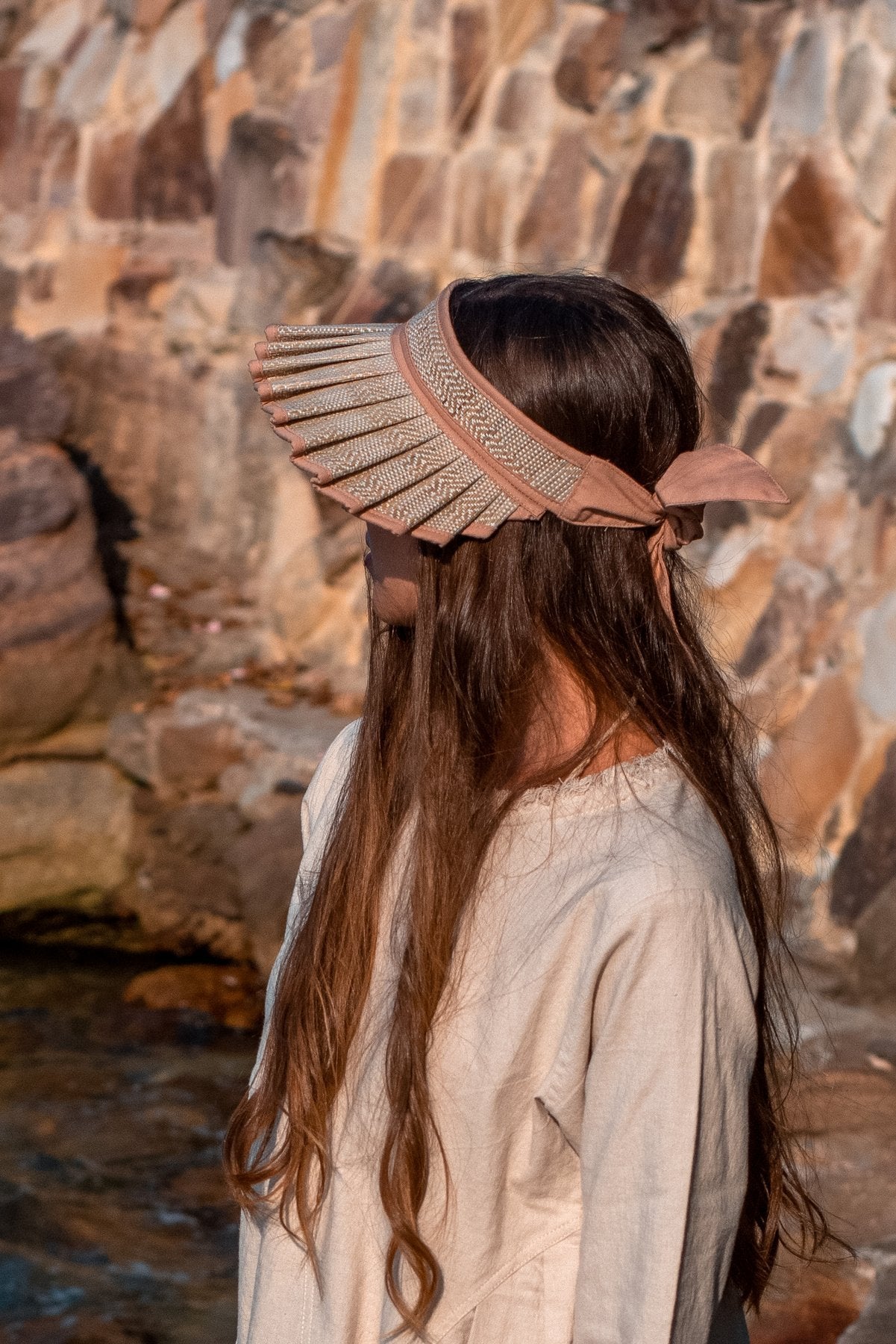 女童浅棕色'Cabana'太阳帽