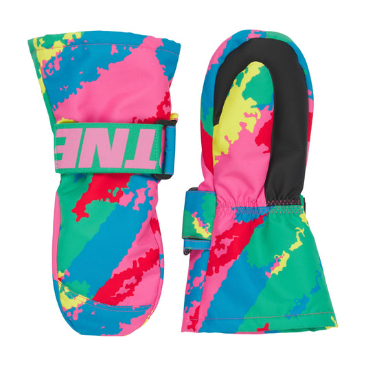 女童彩色滑雪手套
