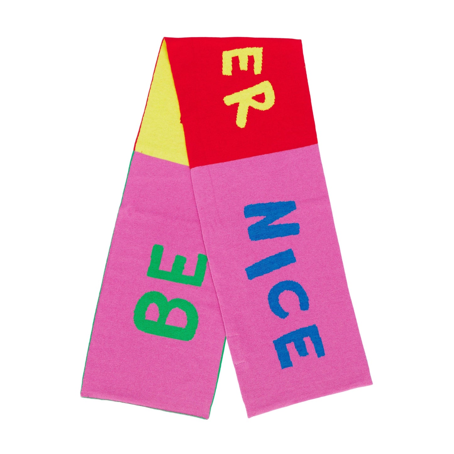 女童粉色Logo棉围巾