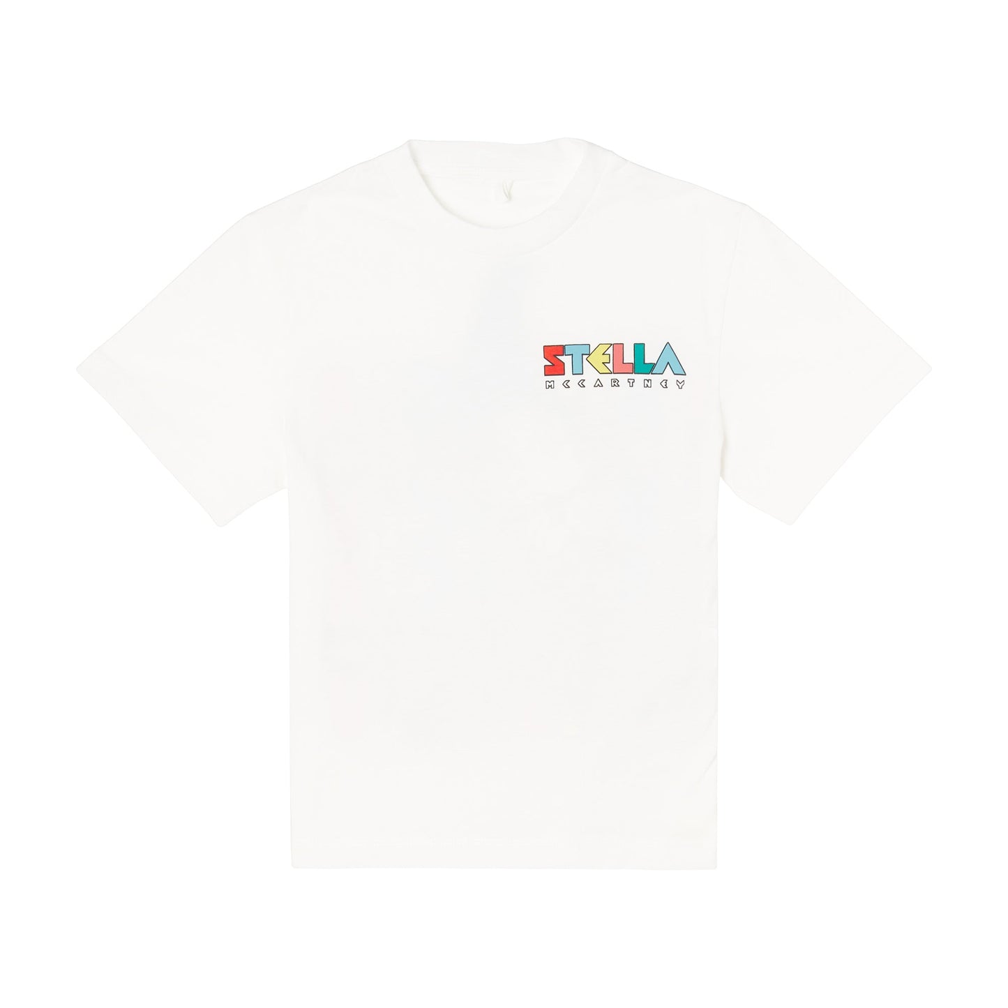 男童白色Logo棉T恤