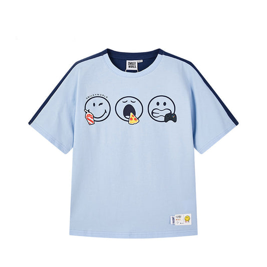 儿童蓝色T恤