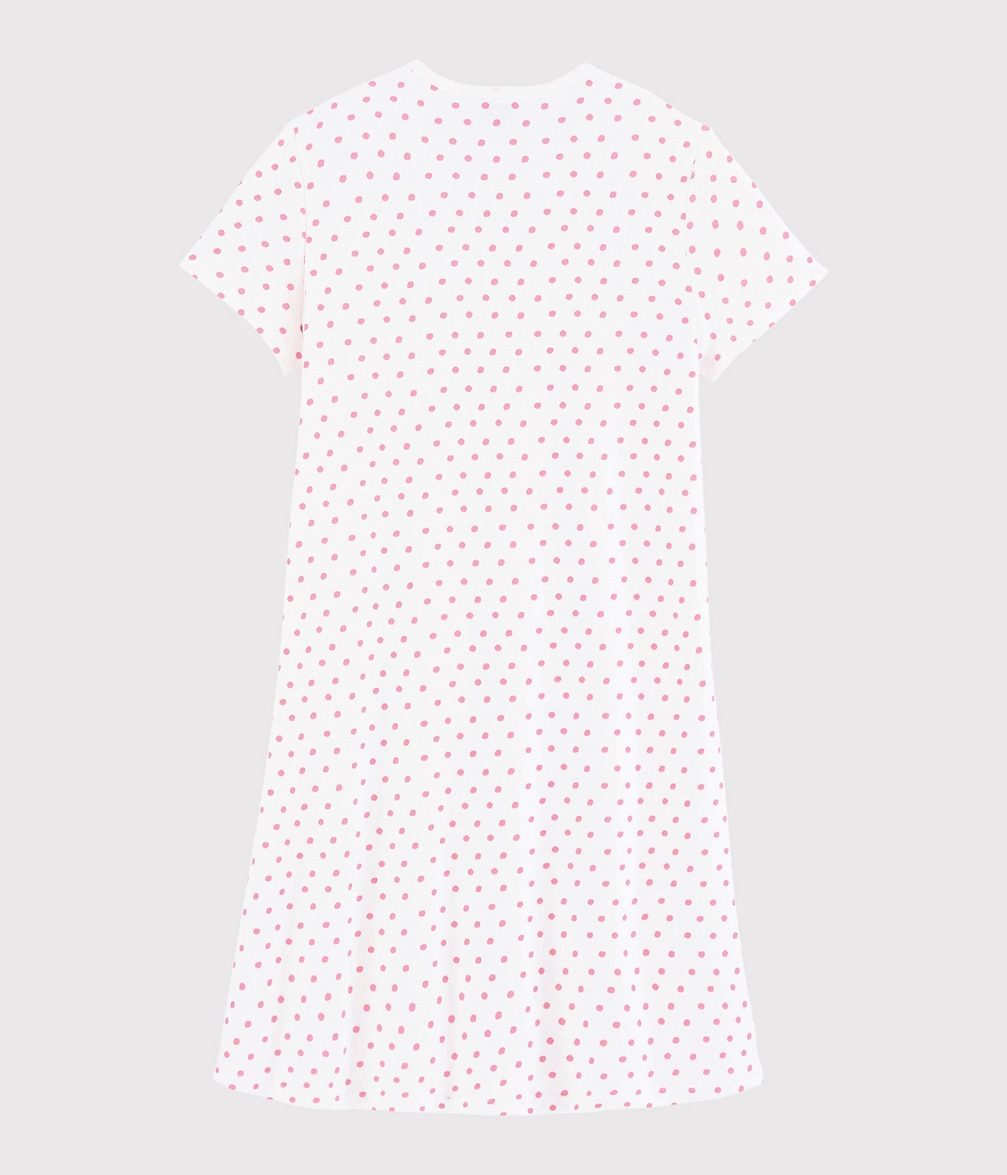 Girls White Dots Nightwear Dress