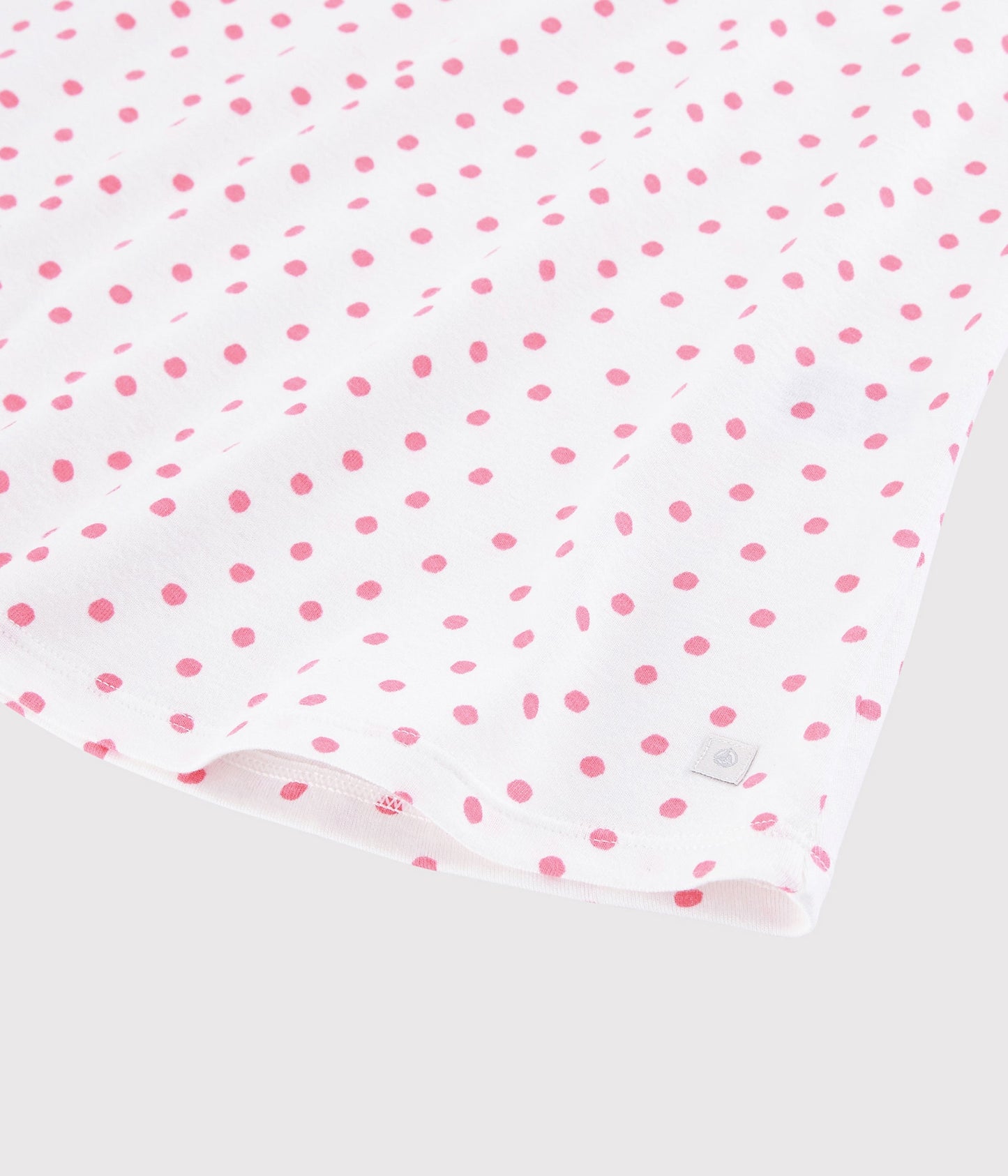 Girls White Dots Nightwear Dress