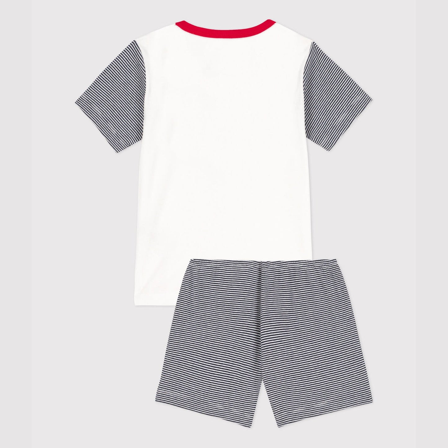男童黑色条纹棉睡衣套装