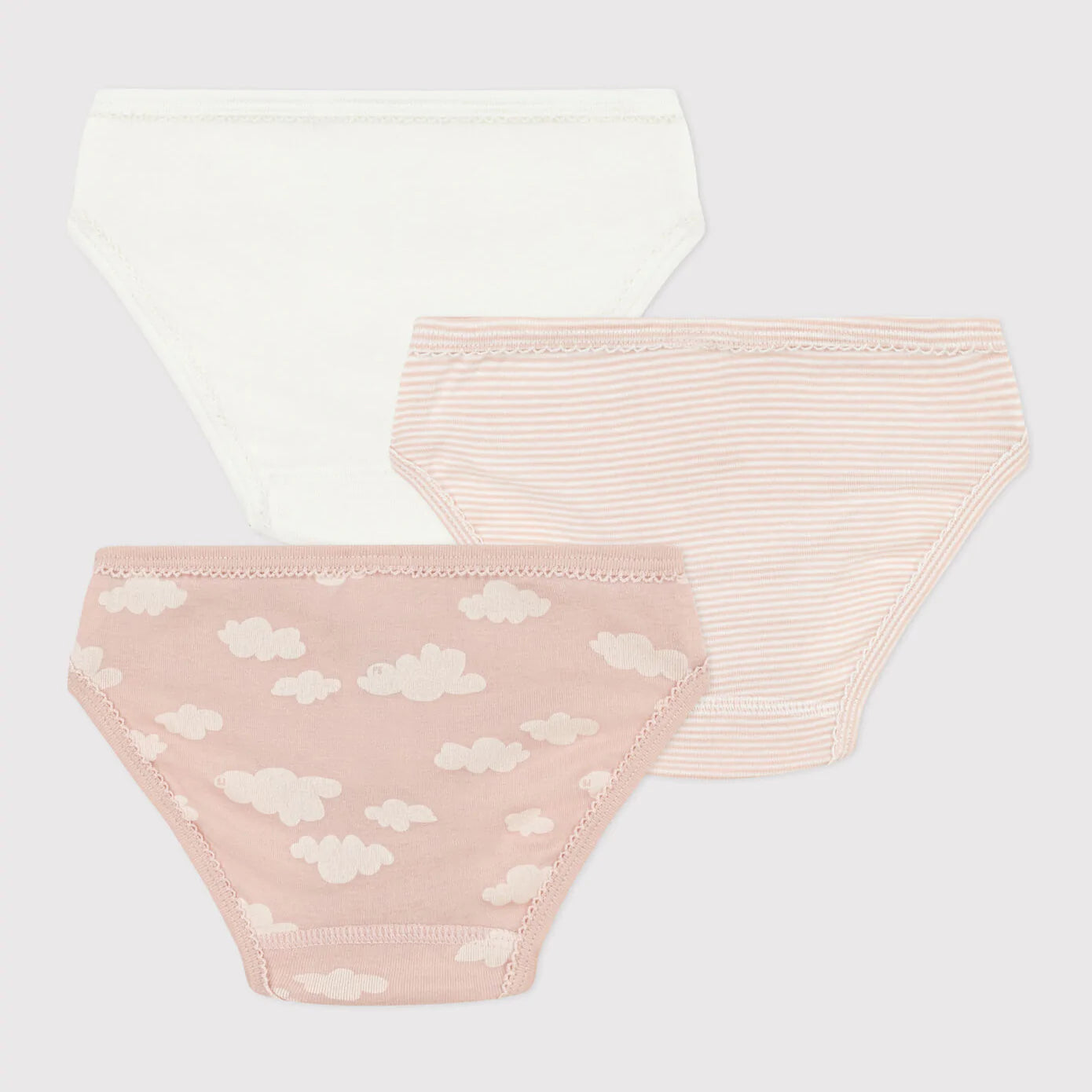 女童粉色棉内裤套装(3件)