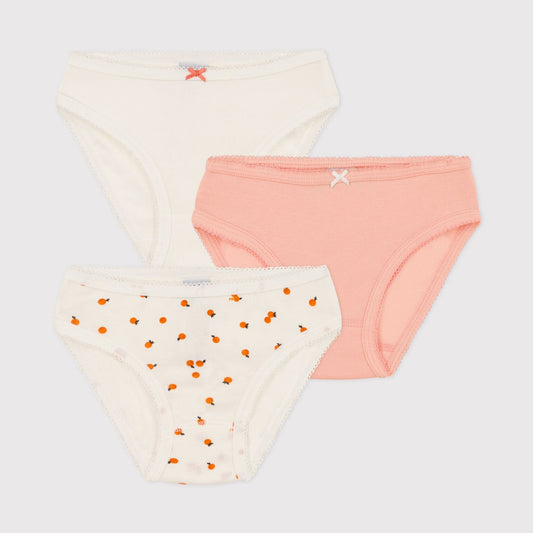 女童彩色棉内裤套装(3件)