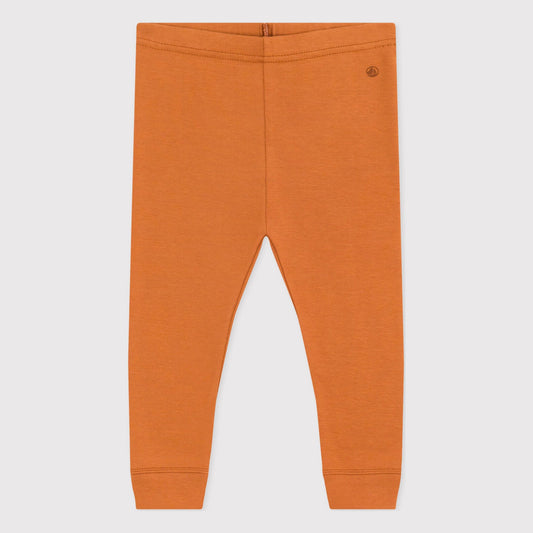 女婴橙黄色棉打底裤