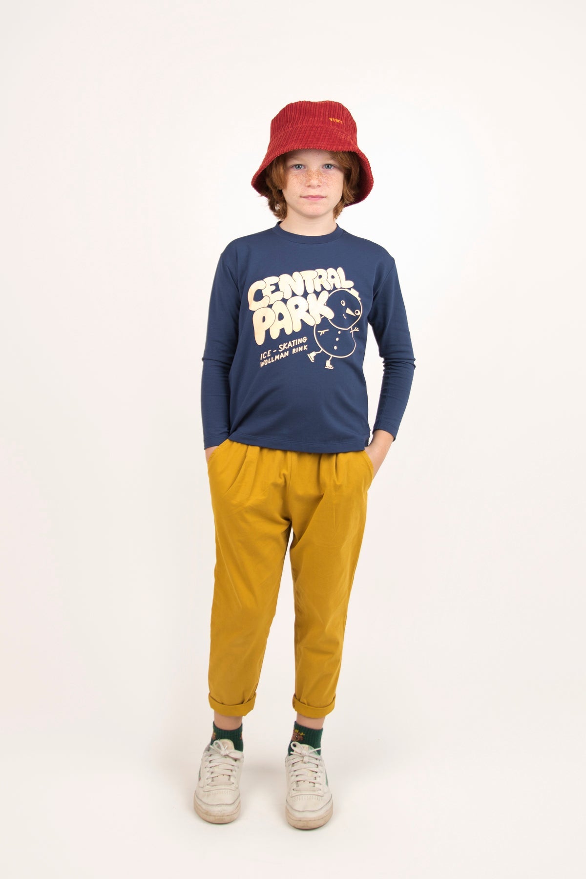 Boys & Girls Light Navy CENTRAL PARK Pima Cotton T-Shirt