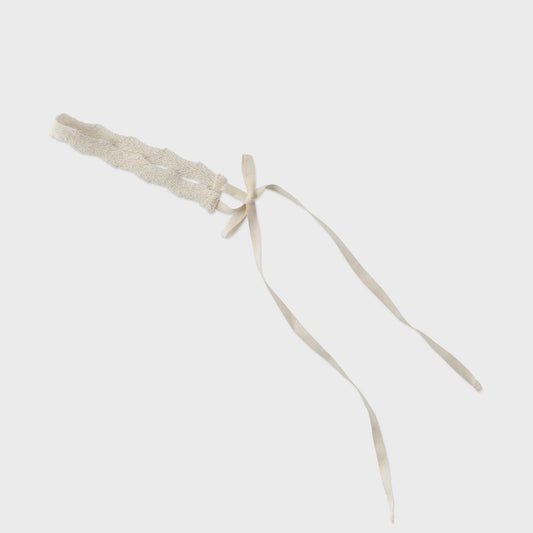 女童白色发带