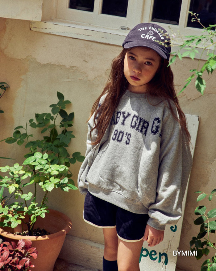 女童灰色Logo棉开衫