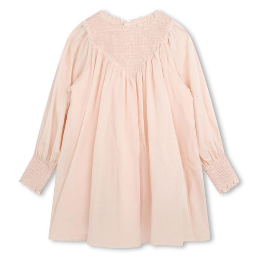 女童粉色连衣裙