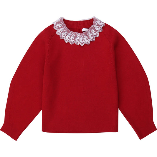 Girls Red Jumper
