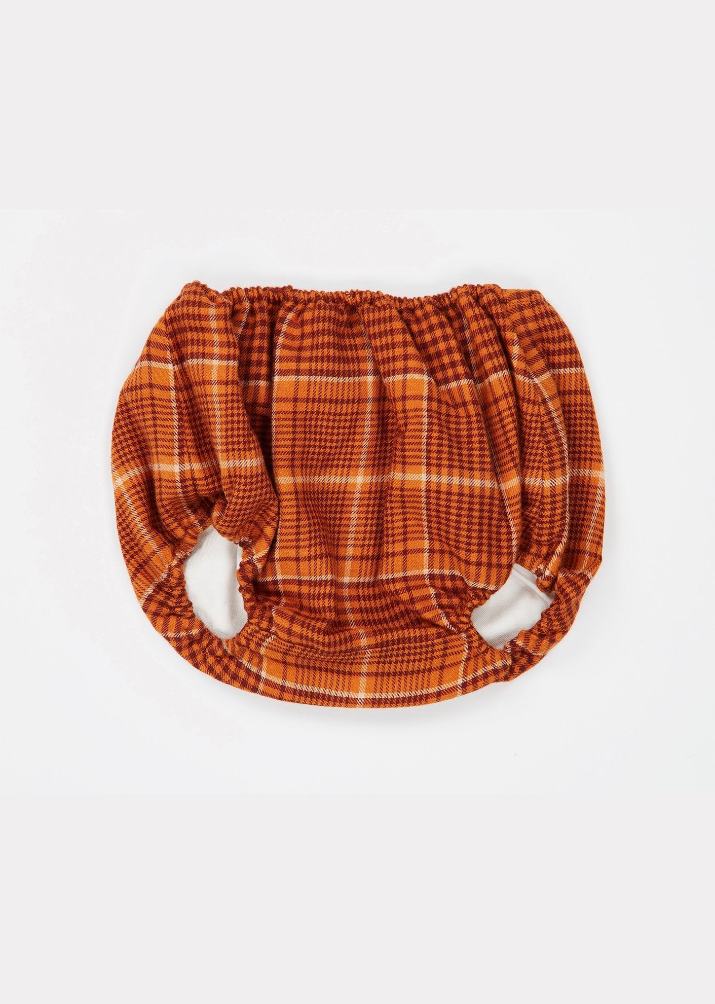 Baby Girls Orange Check Dove Tunic Set
