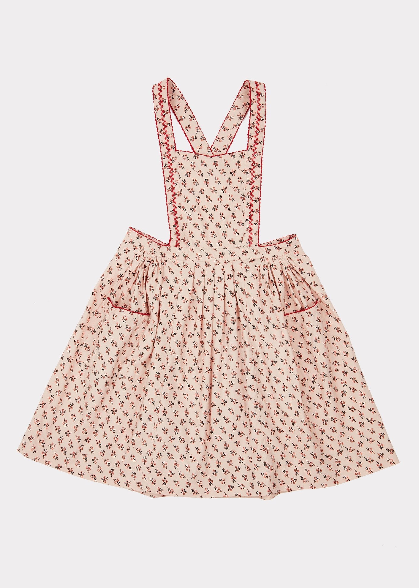 Girls Pink Floral Cotton Skirt