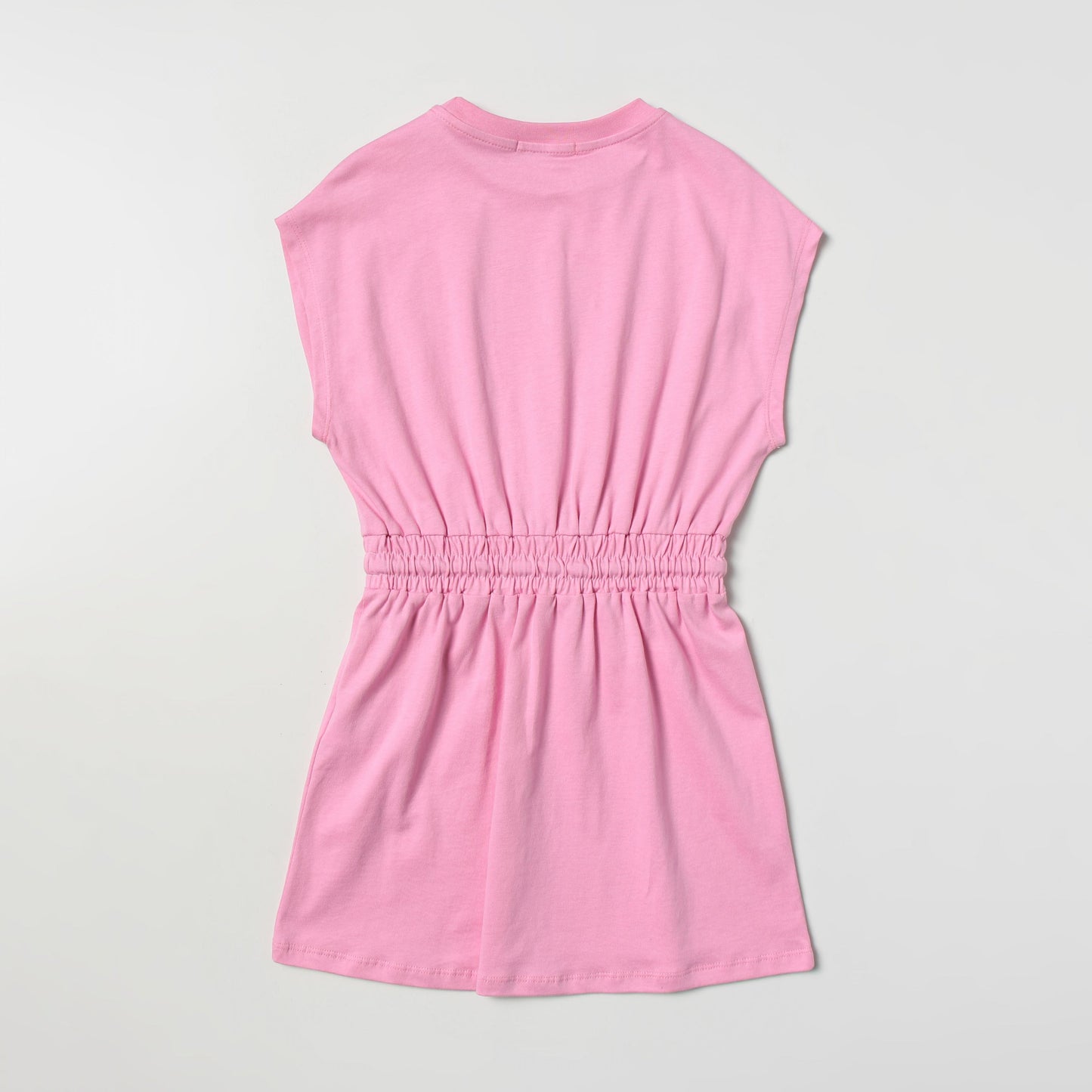 女童粉色Logo棉连衣裙
