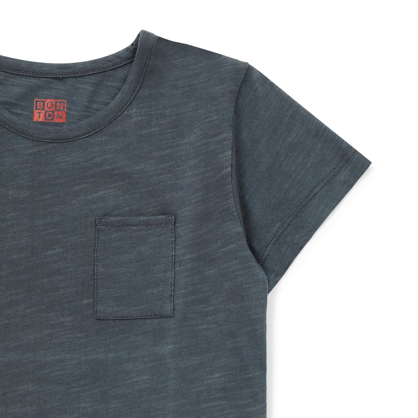 Boys Dark Grey Cotton T-shirt