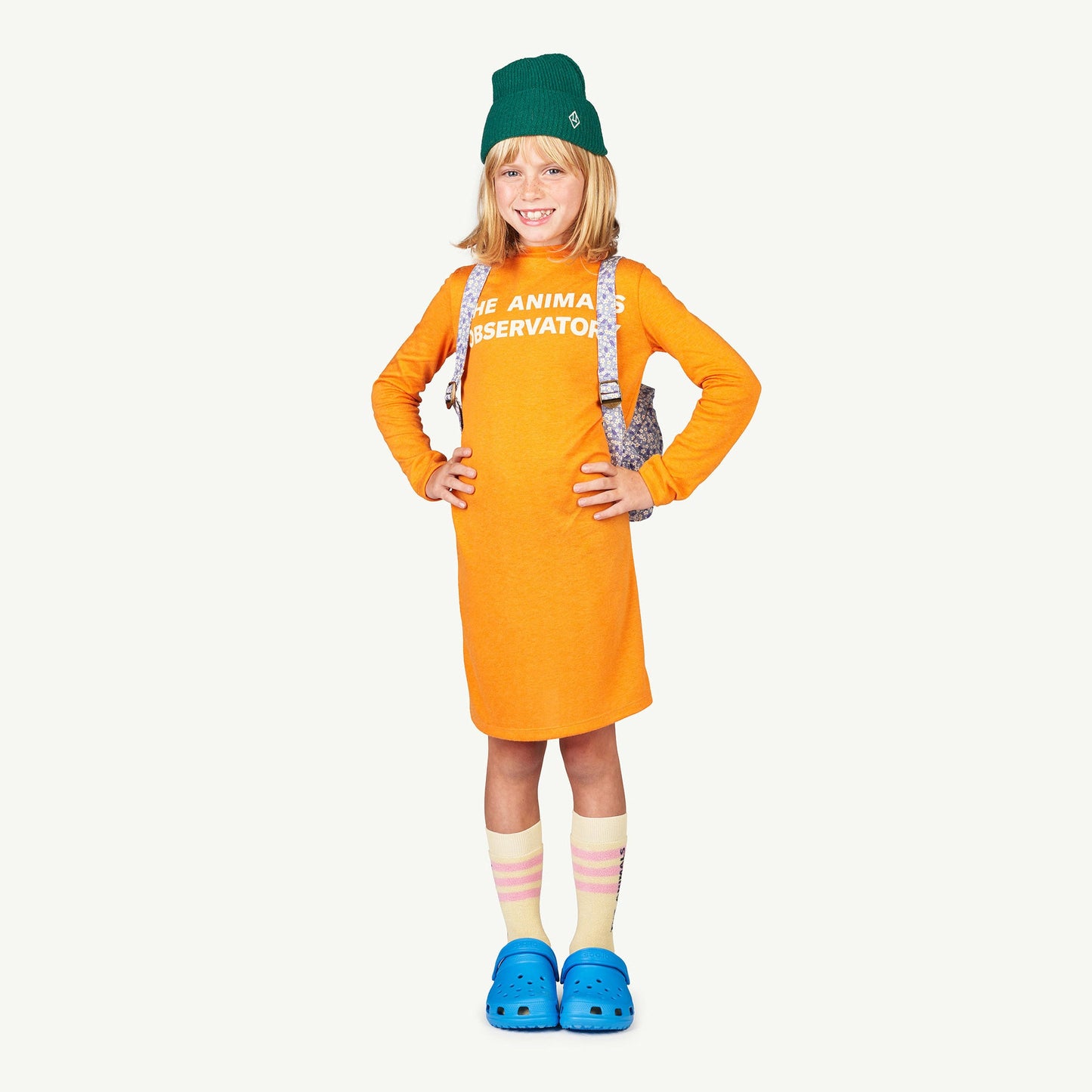 儿童黄色Logo棉袜