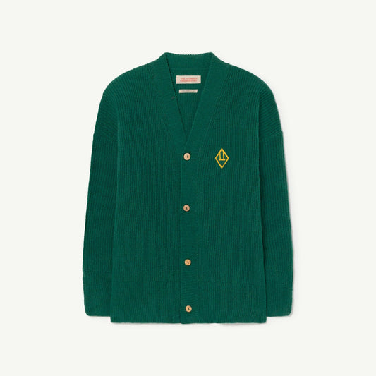 儿童绿色羊毛开衫