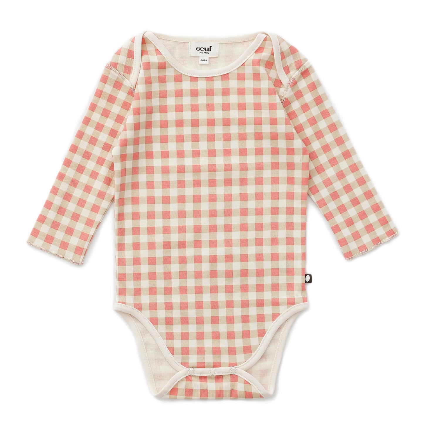 婴儿红色格子棉连体衣