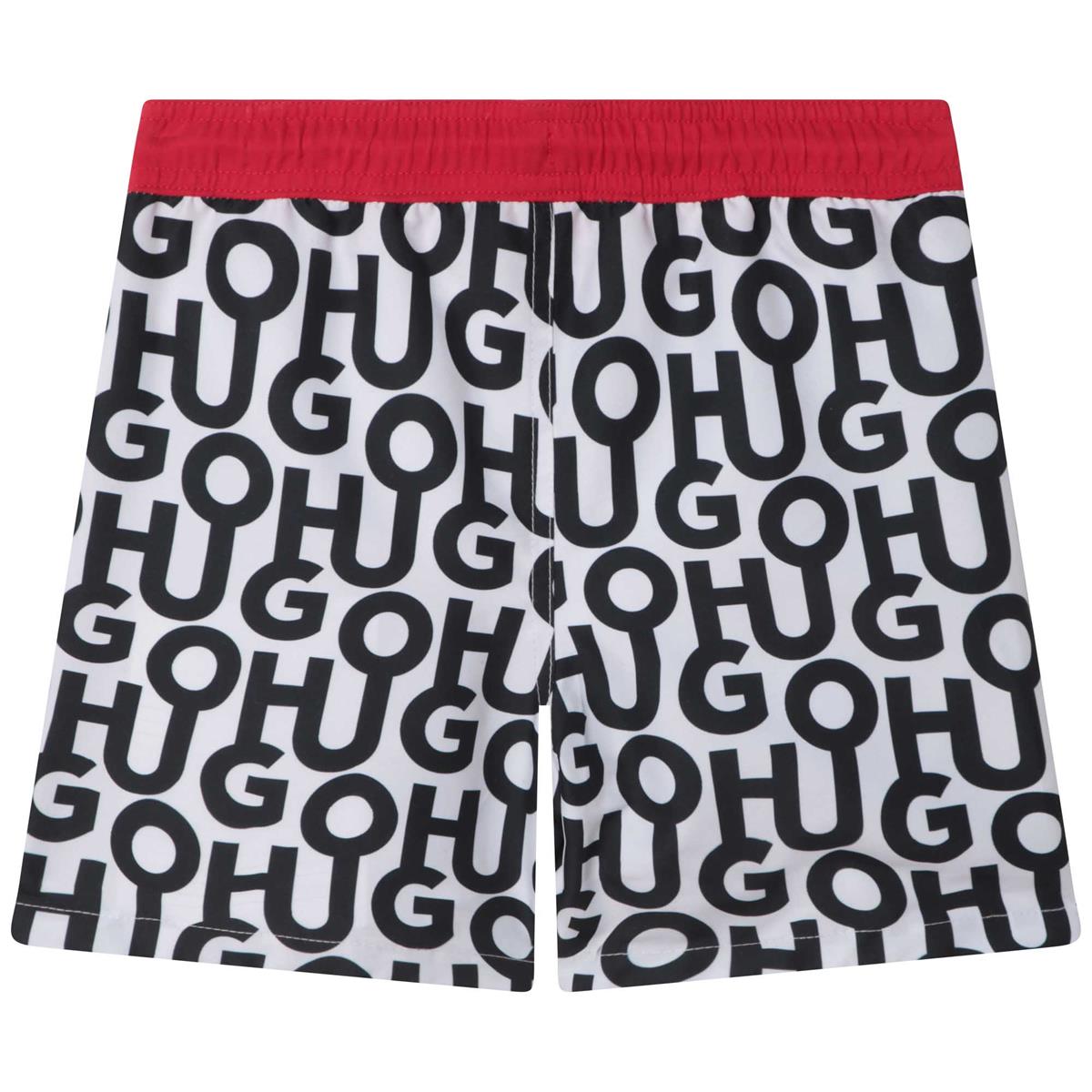 男童黑色Logo泳裤