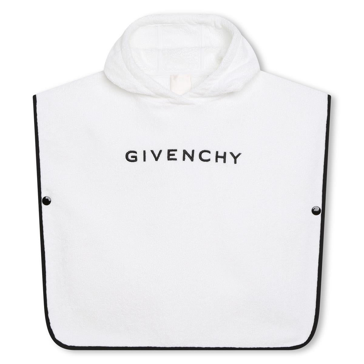 男童白色Logo浴巾