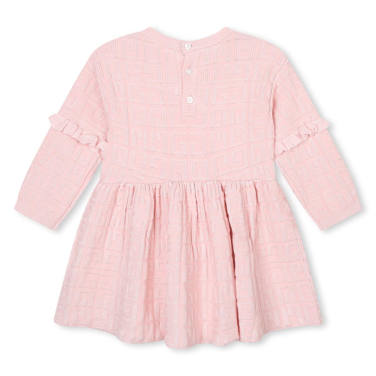 女婴粉色Logo连衣裙