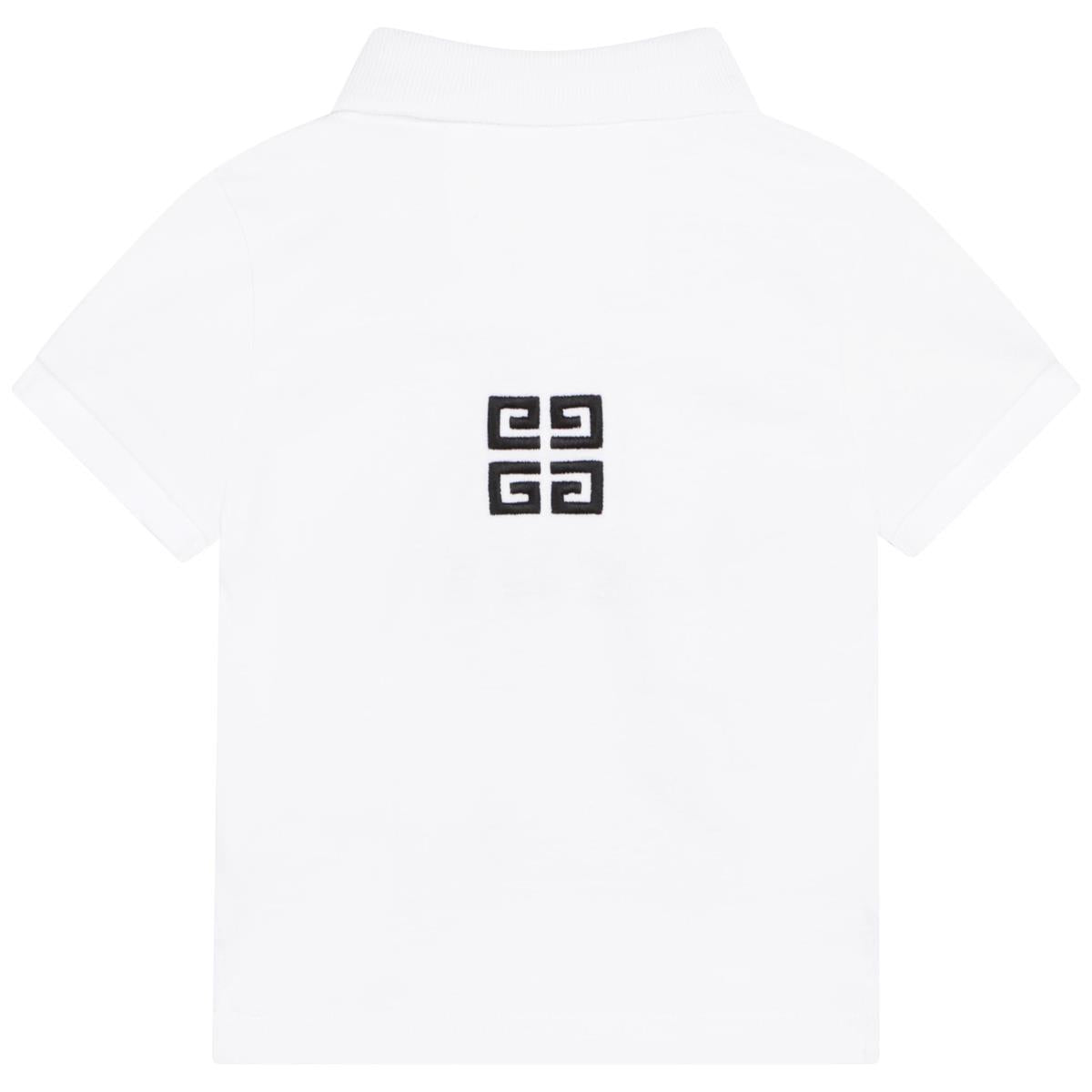 男婴白色Logo Polo衫