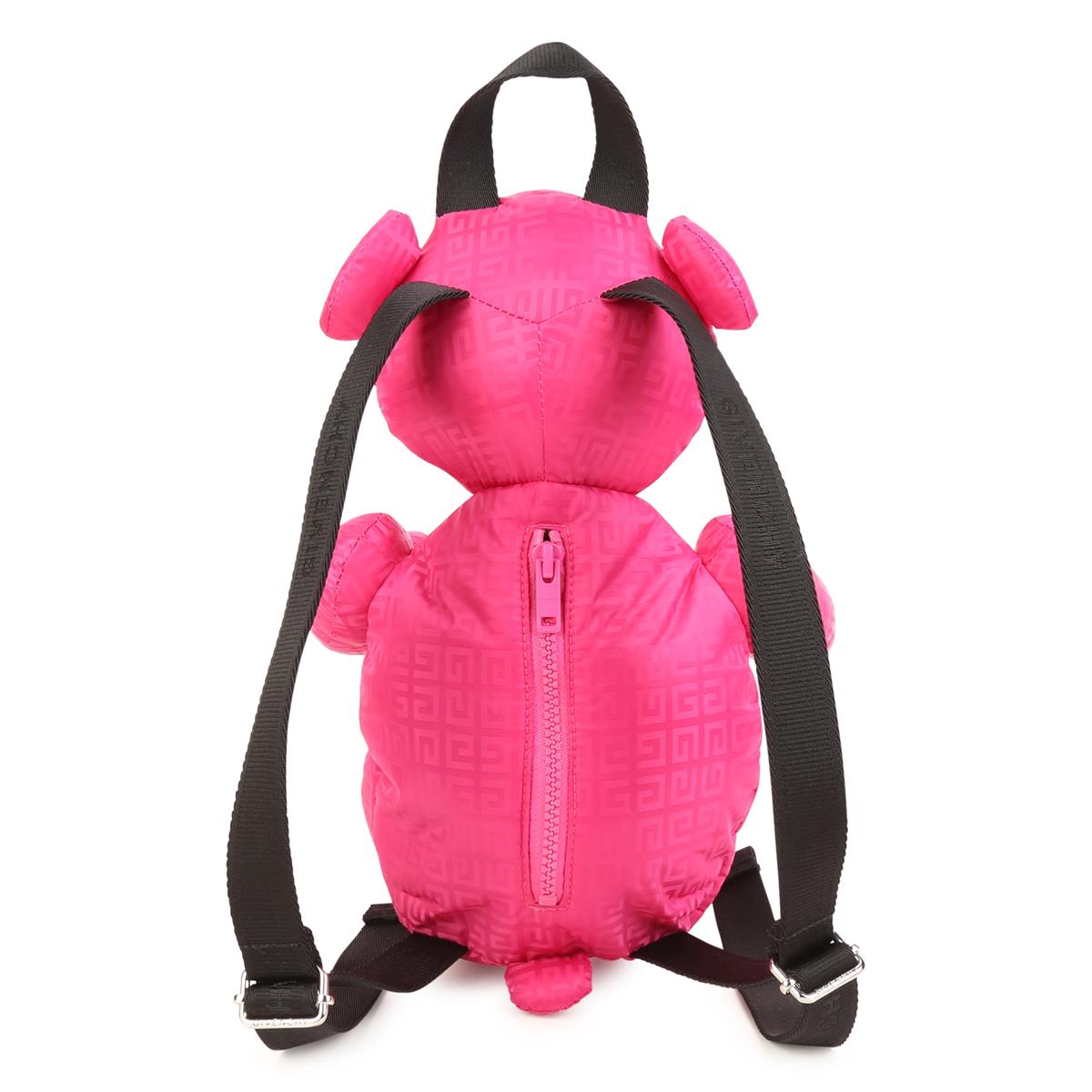 儿童粉色Logo小熊背包