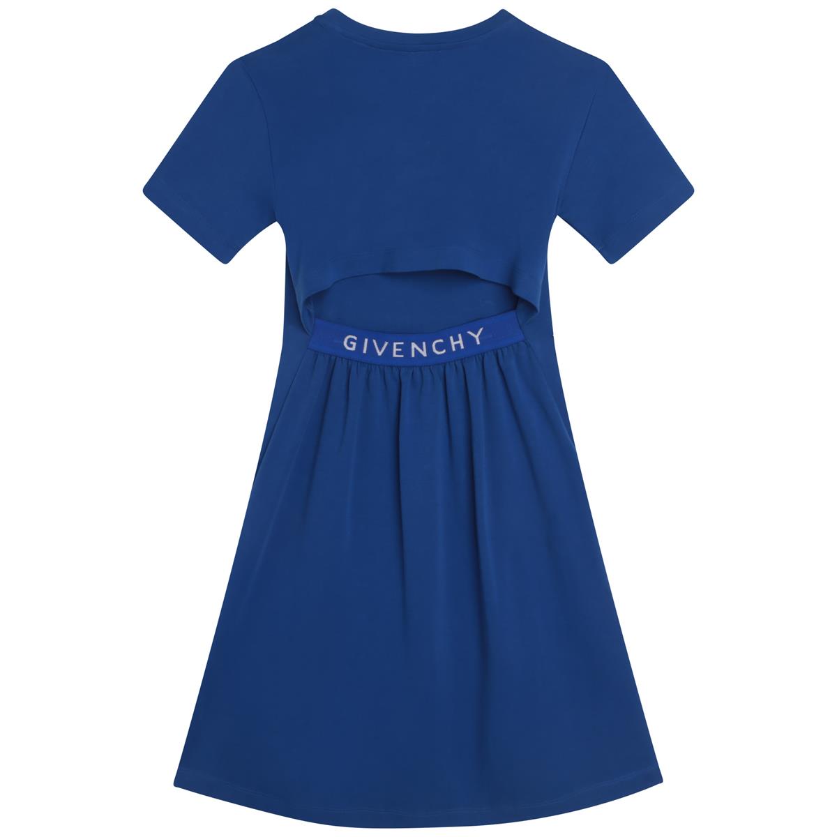 女童蓝色Logo连衣裙