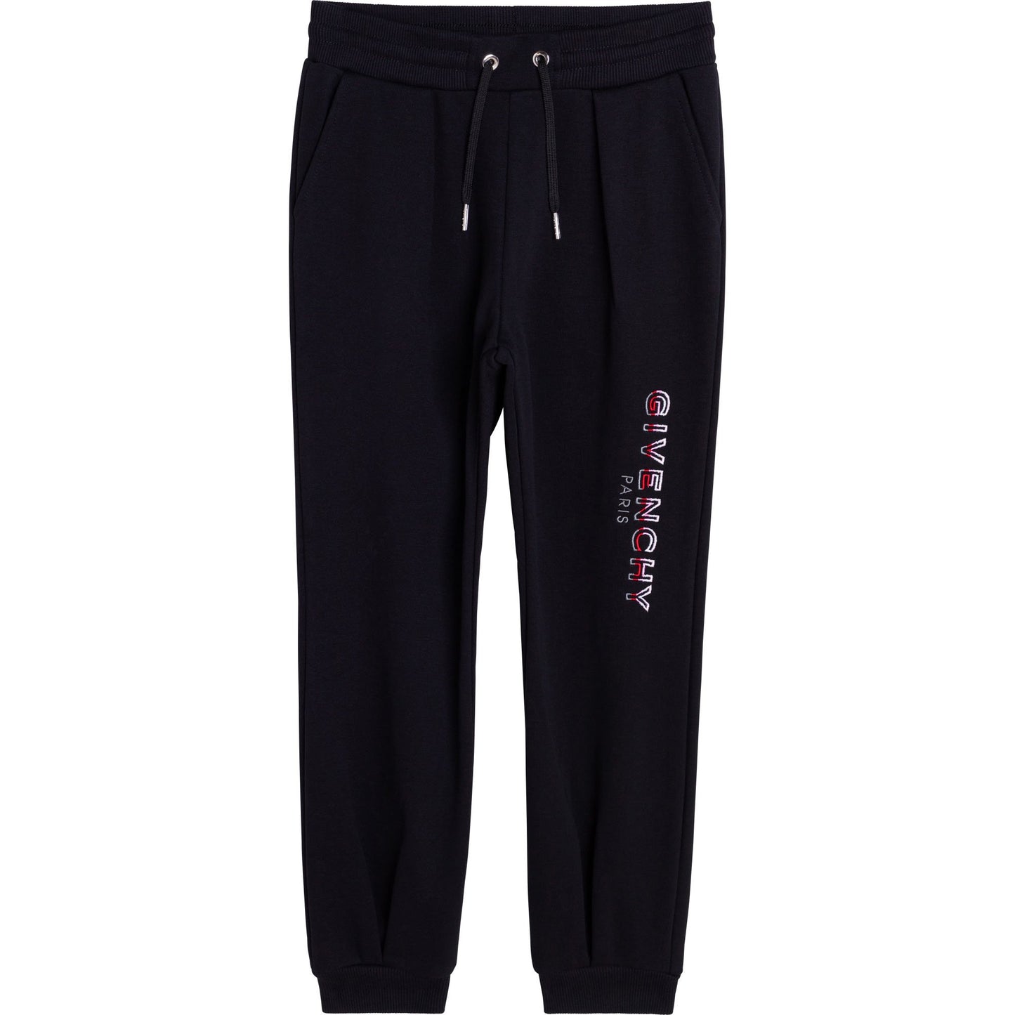 女童黑色Logo棉长裤