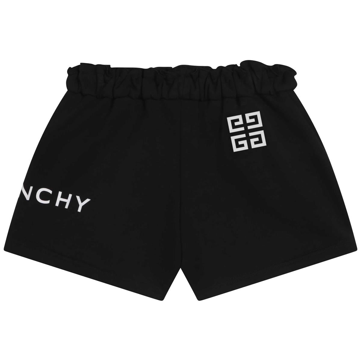 女童黑色Logo短裤