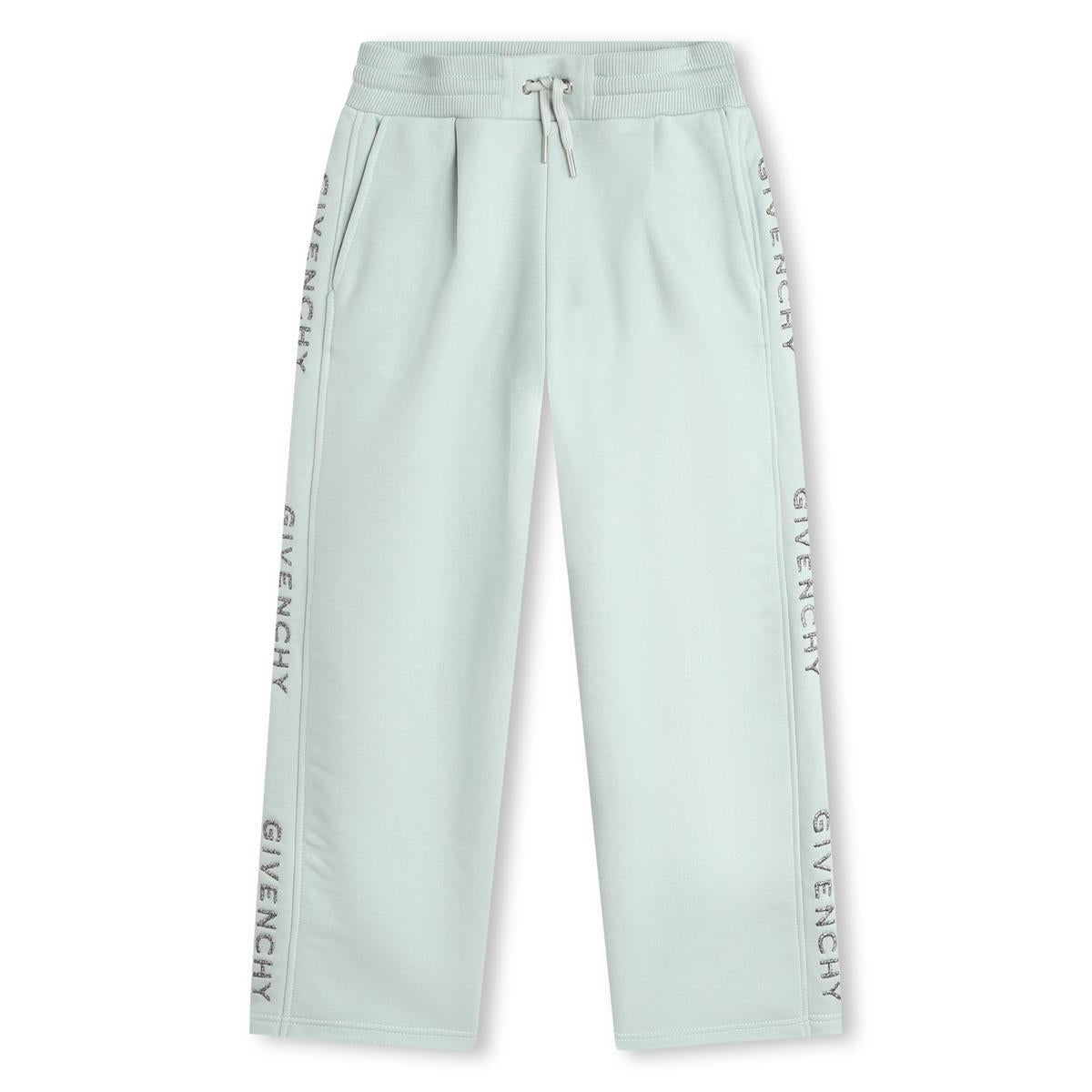 女童绿色Logo长裤