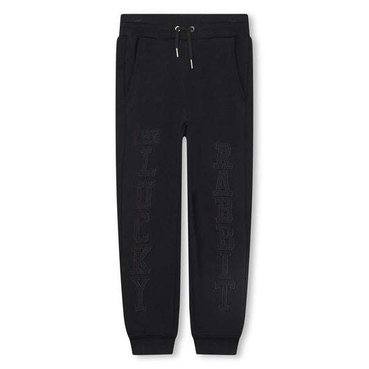 女童黑色棉长裤